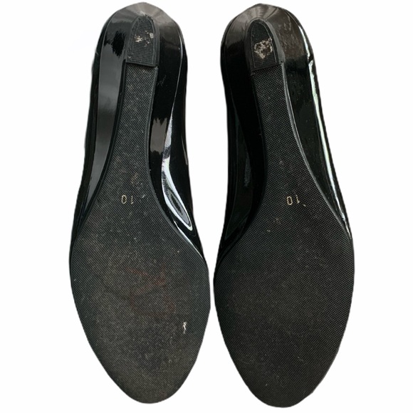 Butter black patent wedges with leopard flower - Picture 7 of 7